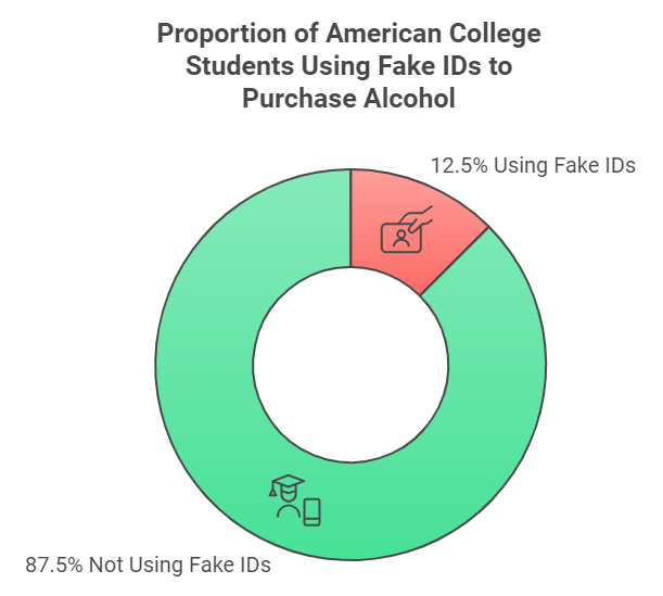 student using fake id